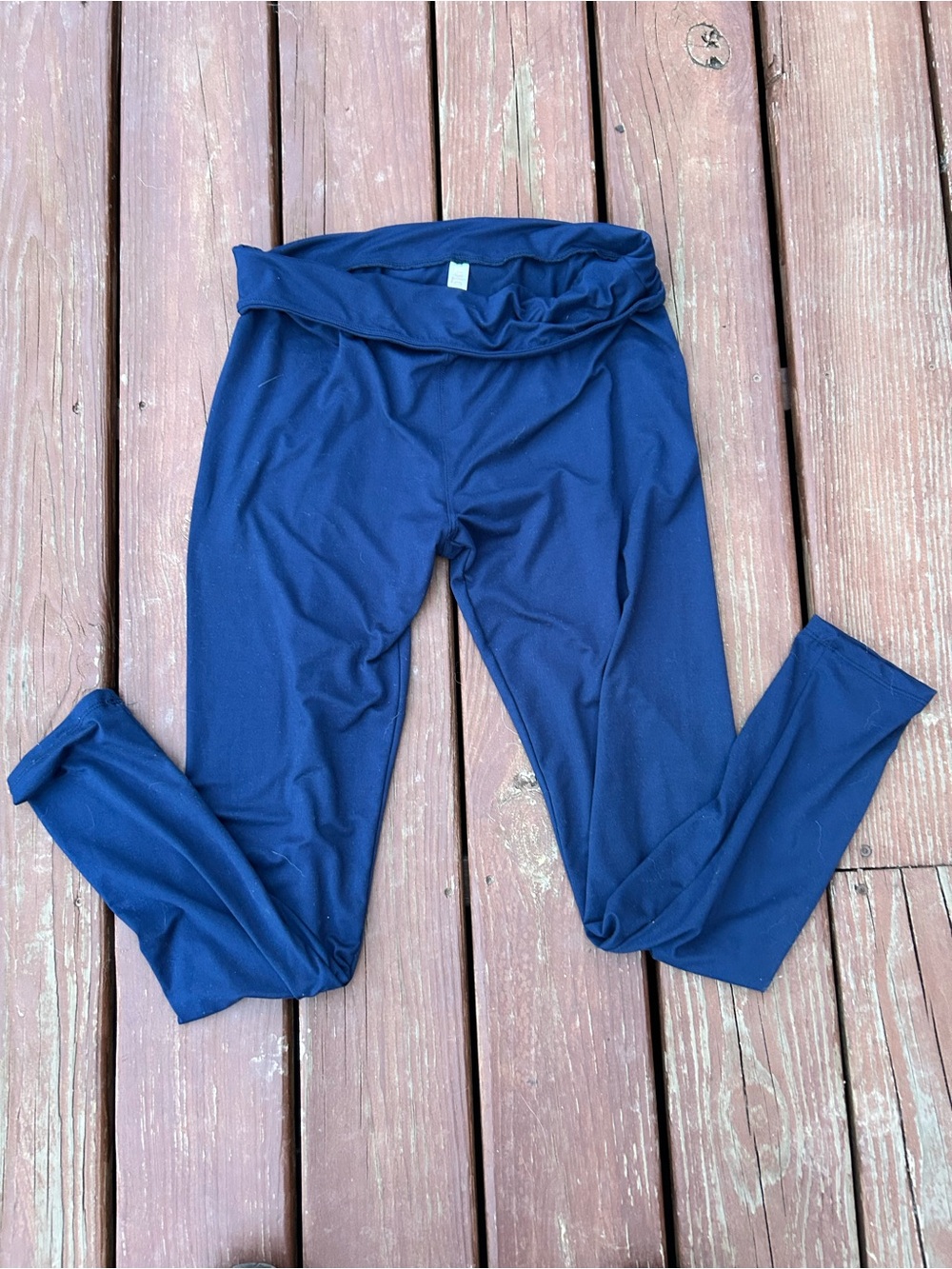 LulaRoe women’s plus size T/C tall and curvy Leggings navy blue